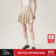 范思藍恩學(xué)院風(fēng)a字高腰半身裙女春裝2024新款百褶裙短裙24FS11141 象牙奶油 M