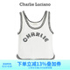 Charlie Luciano標識印花背心春夏新款93003百搭潮流休閑內搭外穿cl上衣女潮 白色 S