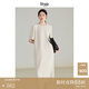 旅途原品（ltyp）連衣裙醋酸女進(jìn)口三醋酸極簡(jiǎn)隨性空氣直筒休閑中長(cháng)裙 奶油杏-日本三醋酸 XS-S/150-155cm（現貨）