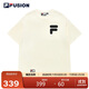 FILA FUSION斐樂(lè )潮牌情侶短袖街頭寬松純棉短袖T恤男女短T
