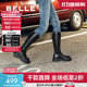 百麗（Belle）周雨彤白鹿同款顯瘦小V靴長筒靴女商場同款彈力靴A1V1DDG3預(yù)售 【明星同款】黑仙草-微光皮面 37 (235mm)