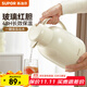 蘇泊爾（SUPOR）保溫壺家用玻璃內膽暖水壺大容量熱水瓶學(xué)生宿舍熱水壺保溫水壺 奶油白【防塵壺嘴】1.7L
