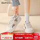 達芙妮厚底小白鞋女2025春季新款貝殼頭溶解鞋板鞋休閑百搭女鞋