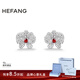 HEFANG何方珠寶蝴蝶蘭耳釘簡(jiǎn)約優(yōu)雅耳飾輕奢高級感生日禮物送女友 耳環(huán)款
