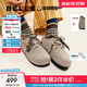 百麗（Belle）厚底松果吐司2代勃肯鞋女25秋新商場(chǎng)款串珠休閑鞋E1J1DCM5預售 灰色 37 (235mm)
