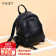 viney牛皮雙肩包女時(shí)尚大容量旅游旅行書(shū)包初中學(xué)生背包生日禮物送女友