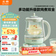 北鼎（Buydeem）【無(wú)膠水】養生壺燉煮壺一體煮茶器中藥壺煮燉蒸家用燉盅玻璃煮茶壺燒水壺K165淺杉綠