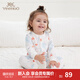 英氏（YEEHOO）嬰兒衣服嬰兒連體衣新生兒衣服寶寶衣服春秋爬服1歲-2歲