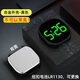 電動(dòng)車(chē)時(shí)間顯示器夜光防水數字式車(chē)載時(shí)鐘摩托車(chē)電瓶車(chē)電子表 【綠燈】黑色