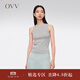 OVVOVV春夏熱賣(mài)女裝基礎易搭運動(dòng)修身休閑真絲無(wú)袖背心 淺灰（凈色）01 S