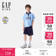 GAP男童2025夏季新款logo吸濕速干短袖T恤短褲套裝兒童裝767346