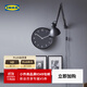 宜家（IKEA）BONDIS邦迪斯掛鐘石英鐘客廳掛鐘網(wǎng)紅鐘表現代簡(jiǎn)約時(shí)鐘 橙色38cm