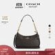 蔻馳（COACH）新款奧萊女士女包經(jīng)典標志老花TERI單肩斜挎包麻將包 IM/胡桃木色/黑色