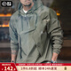 馬登工裝輕戶(hù)外M43連帽甲板服惡劣天氣夾克男外套秋季套頭衫寬松上衣 軍綠色 XL