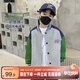 左西男童棒球服外套秋裝2025新款兒童春秋款?yuàn)A克韓版上衣潮 灰色 140