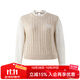 ELAND衣戀毛衣女時(shí)尚假兩件長(cháng)袖套頭針織衫2025秋季新款 燕麥色(33)OATMEAL L /170