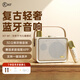 iKF Fkids M1復(fù)古無線藍(lán)牙音箱便攜式戶外音響K歌麥克風(fēng)音響一體機(jī)家庭KTV電視K歌戶外唱歌有線無線 云巖白-Ai智能防嘯+24h續(xù)航