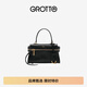 GROTTO個(gè)樂(lè )經(jīng)典R66系列mini質(zhì)感通勤手提單肩斜挎包手機包禮物 經(jīng)典黑MINI（亮銀） 碼