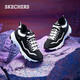 斯凱奇（Skechers）情侶休閑鞋加絨舒適絨里休閑老爹鞋女款8730057 女款/黑色/白色/8730057-BKW 36 女款