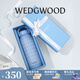 WEDGWOOD不銹鋼保溫杯高顏值咖啡杯便攜水杯陶瓷涂層茶杯保冷保熱隨行杯 金粉年華藍色保溫瓶500ml