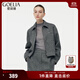 歌莉婭可水洗羊毛短款外套2025新款老錢(qián)風(fēng)春季流行穿搭1E1L6E670 44B煙灰 S