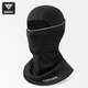 塔斯隊長(cháng)秋冬騎行保暖頭套雙層加厚摩托電瓶車(chē)抓絨面罩自行車(chē)戶(hù)外防風(fēng)裝備 黑色（雙層保暖）