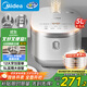 美的（Midea）電飯煲0涂層電飯鍋5L大容量316L不銹鋼內(nèi)膽4-5人無涂層家用多功能微壓電飯煲MB-RE576S