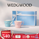WEDGWOOD[結婚禮物]歡愉假日馬克杯情侶對杯杯子水杯咖啡杯高顏值 歡愉假日藍粉馬克杯 2個(gè) 350ml