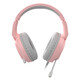 黑爵（AJAZZ） AX365頭戴式游戲耳機(jī)重低音7.1聽(tīng)聲電競(jìng)?cè)质?7.1環(huán)繞音效可伸縮麥克風(fēng) 粉色 圓口 （3.5）