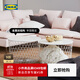 宜家（IKEA）KVISTBRO魁思伯茶幾邊桌儲物桌咖啡桌圓形桌子陽(yáng)臺現代 白色 其他