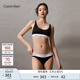 Calvin Klein內(nèi)衣【摩登引力帶】女士ck可卸墊無(wú)鋼圈輕運(yùn)動(dòng)背心式文胸QF7586AD UB1-太空黑 M