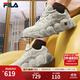 FILA 斐樂男鞋運動鞋面包可頌鞋復(fù)古時尚老爹鞋舒適輕便休閑鞋 燕麥色-OM 42