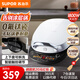 蘇泊爾（SUPOR）電餅鐺家用上下盤(pán)可拆洗 電餅鐺電餅檔三明治機雙面加熱加大加深烙餅早餐機煎烤機 鈦陶不粘烤盤(pán) [上下盤(pán)可拆洗+0涂層鈦陶烤盤(pán)]JD30RQ808