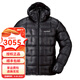 mont·bell男士戶(hù)外1000蓬鵝絨羽絨服Plasma超輕加厚連帽保暖防寒服1101528 BK黑色 L