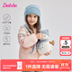笛莎（DEESHA）童裝女童羽絨服2025冬季新款兒童輕薄羽絨服女孩寶寶外套 粉印花 110 【充絨量：42.4g】