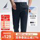 諾帝卡（NAUTICA）【大促爆款】男裝25春夏新款天絲棉錦舒彈經(jīng)典休閑長(cháng)褲男PO5191 藏青4NV 32