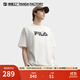 斐樂(lè )FILA大熊貓短袖T恤情侶2025秋新品半袖寬松純棉上衣女運動(dòng)男 云菇白-WT L 175/96A/L