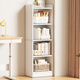 姍姍木藝書(shū)架落地家用簡(jiǎn)易書(shū)柜多層置物架客廳臥室儲物架窄縫靠墻收納柜子