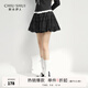 秋水伊人優(yōu)雅風(fēng)百搭蕾絲半身裙2025年春秋新款女通勤簡(jiǎn)約蓬蓬短裙 黑色 M