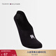 TOMMY HILFIGER25春夏新款女裝經(jīng)典簡(jiǎn)約字母提花微彈休閑純色百搭運動(dòng)船襪 黑色078 1雙 均碼