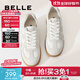 百麗（Belle）劉雯同款散文詩(shī)復古德訓鞋女25簡(jiǎn)約情侶同款休閑鞋B0992AM5預售 【翟瀟聞同款】灰色-女款 37 (235mm)