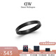 丹尼爾惠靈頓（DanielWellington）dw戒指 曜目黑經(jīng)典戒指簡(jiǎn)約時(shí)尚素圈戒指情侶對戒 生日禮物送男友 60碼 DW00400364