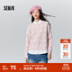 森馬毛衣女冬寬松時(shí)尚氣質(zhì)圓領(lǐng)針織衫優(yōu)雅千鳥(niǎo)格套頭衫女裝內搭 紅色調00366 L