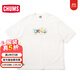 CHUMS洽洽鳥(niǎo)潮流運動(dòng)戶(hù)外休閑舒適印花短袖T恤百搭上衣CH01-2357 W001 XL