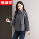 恒源祥灰色短款小個(gè)子雙面呢羊絨大衣女2025年新款寬松韓版羊毛呢子外套 灰色 S 【95-120斤穿】