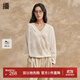 播花朵刺繡針織衫薄款2024女夏季商場同款鏤空罩衫上衣BDR2SD0755 W40本白 M