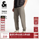 杰克·瓊斯（JACK&JONES）男裝秋季新款松緊褲腳日常百搭簡(jiǎn)約舒適常規長(cháng)褲休閑褲225214027 E11斑紋棕 常規 31 175
