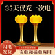 易昌緣2025新款蓮花燈供佛燈充電佛堂燈長(cháng)明燈led佛臺燈觀(guān)音佛燈佛前供奉燈家用 [亮燈35天]6寸 花苞款 1對  15厘米高