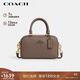 蔻馳（COACH）【品牌直供】女士SATCHEL小號單肩手提斜挎包深褐色CT776