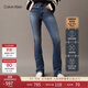 Calvin KleinJeans25春秋女士美式復古懷舊風(fēng)ck微彈高腰微喇牛仔褲47B947G VRN-牛仔淺藍 26